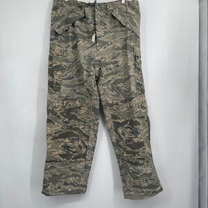 Proper International Green Camouflage Cargo Trousers Utility Pants Large NWT